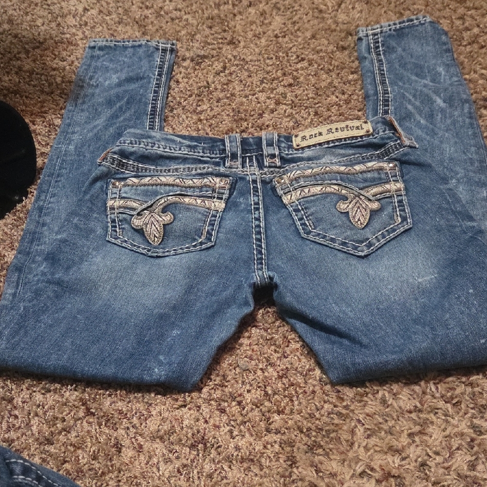 Rock Revival Blue Skinny Jeans